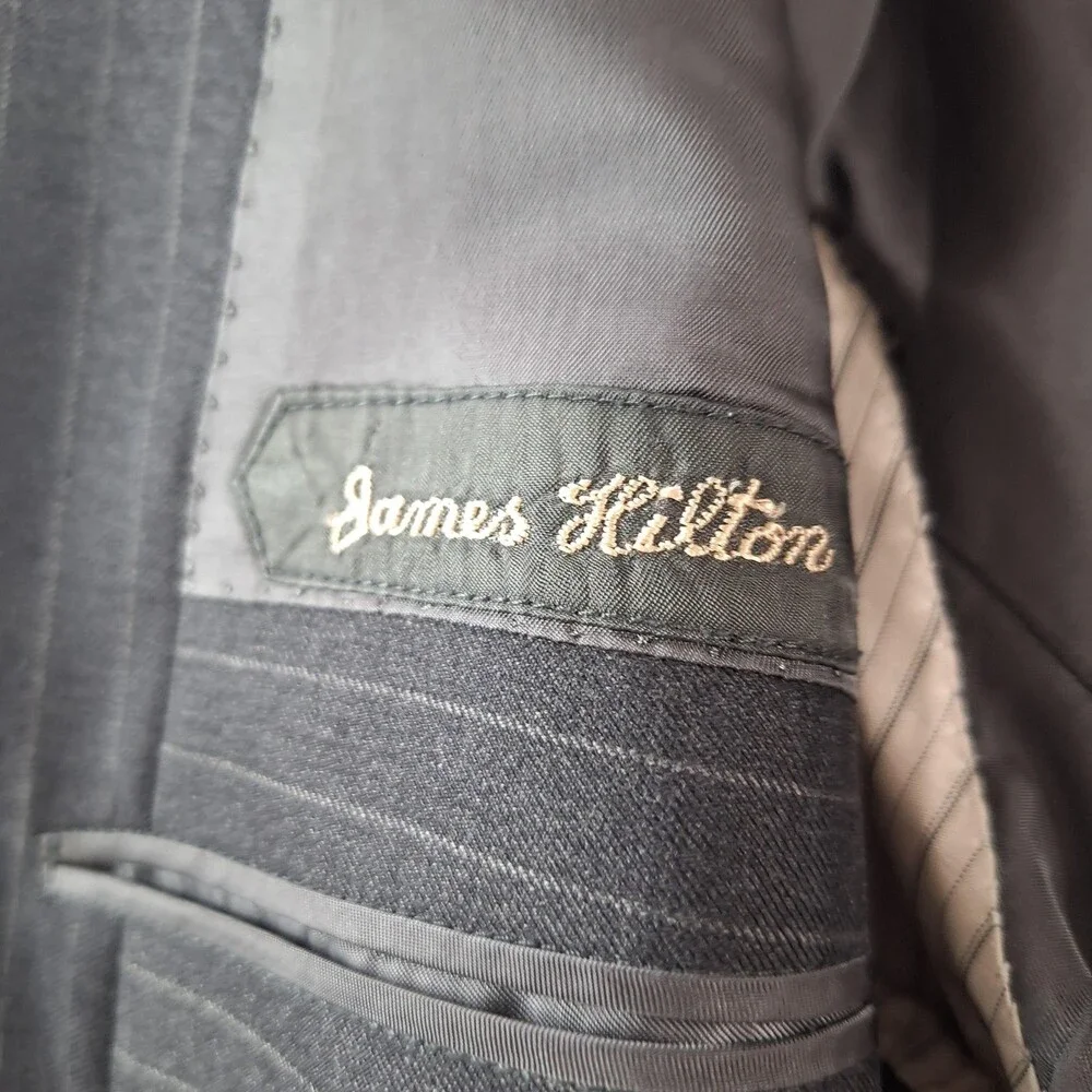 Hemrajani Brothers Blazer Mens 46 Wool Loro Piana Four Seasons Pinstripe Jacket
